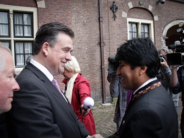 Emile Roemer and Evo Morales